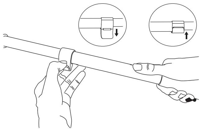 铝合金伸缩杆使用图示